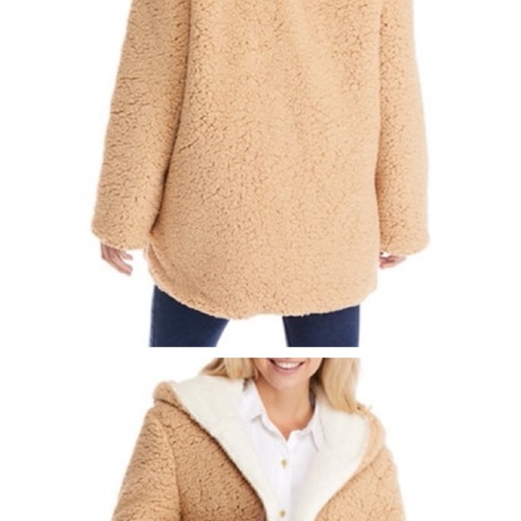 Me Jane Cosy Open Front Teddy Jacket / Coat - Picture 2 of 9